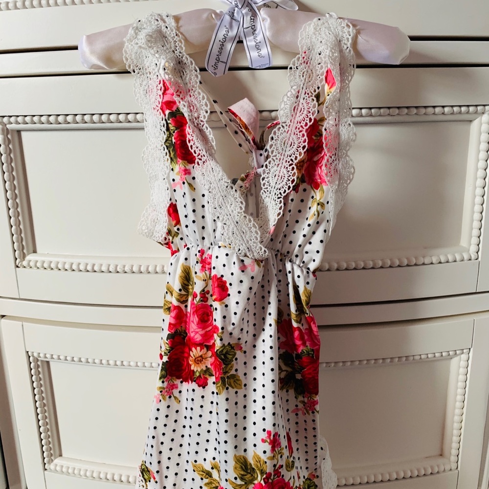 Rose polka-dot jumper
